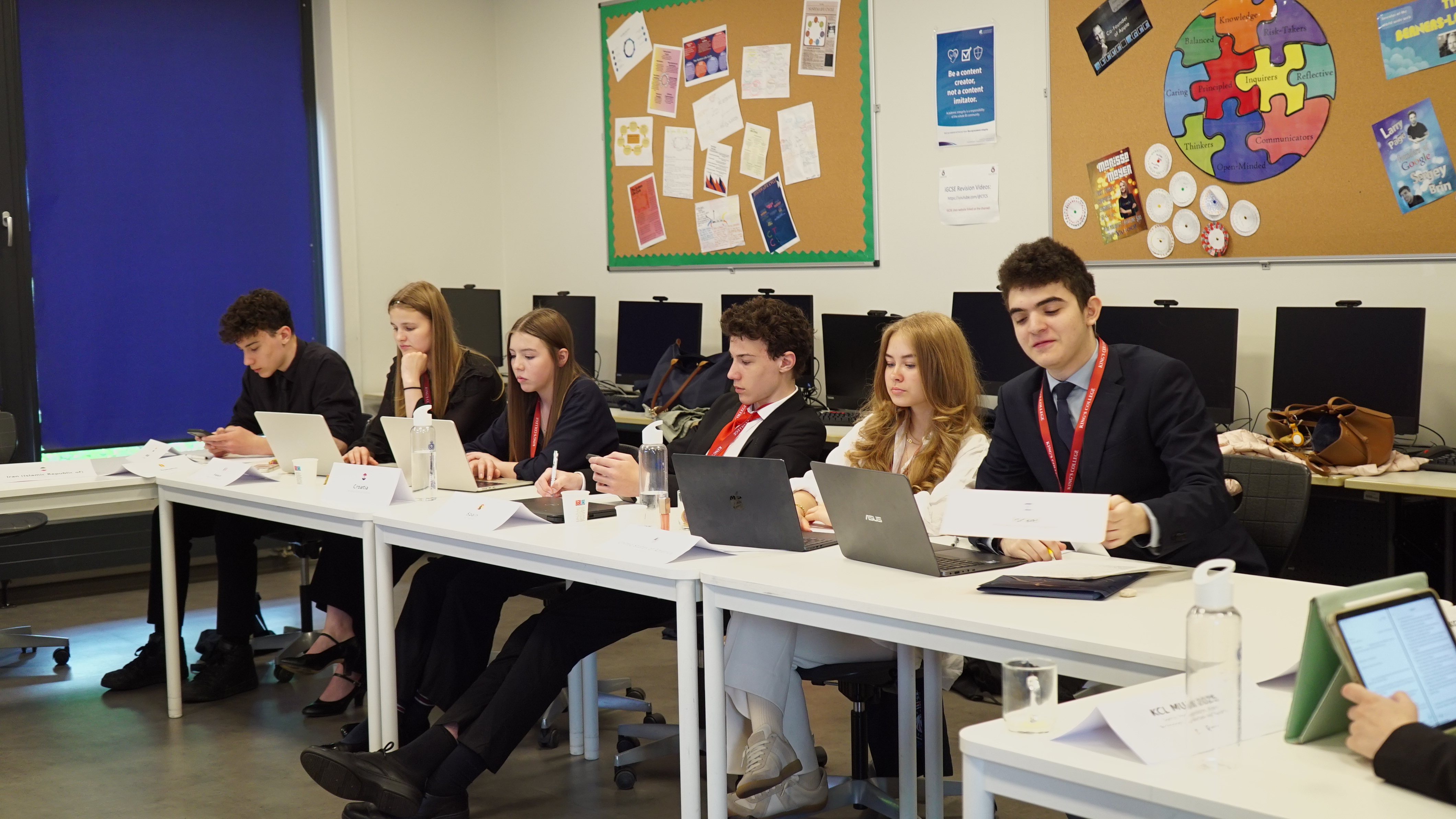 Delegates gathering before a session