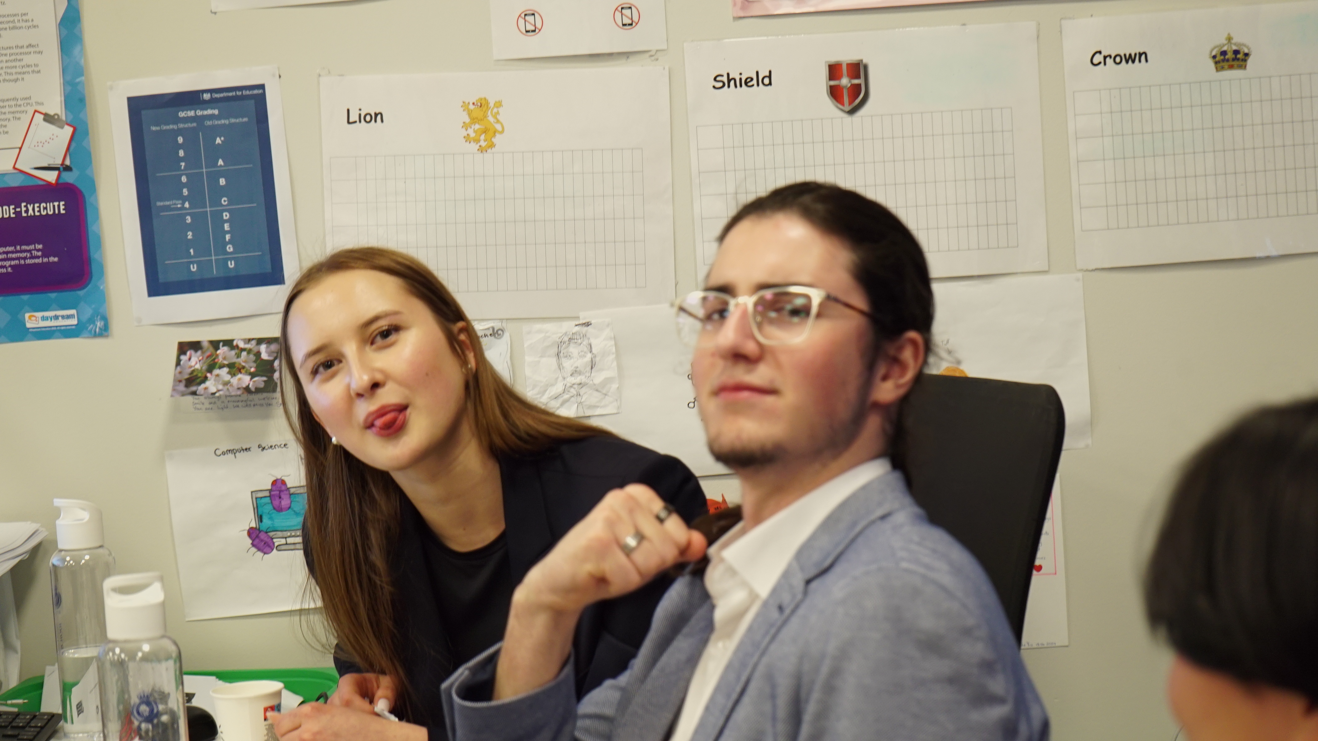 Chair guiding discussion at the table